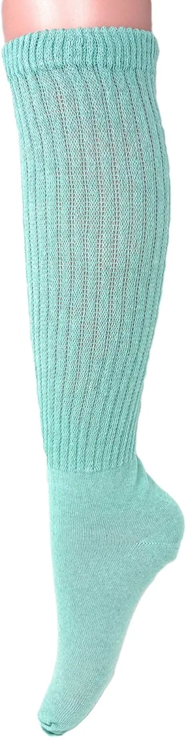 AWS/American Made Slouch Scrunch Lightweight Socks for Women Shoe Size 5 to 10