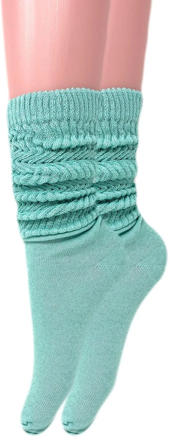 AWS/American Made Slouch Scrunch Lightweight Socks for Women Shoe Size 5 to 10