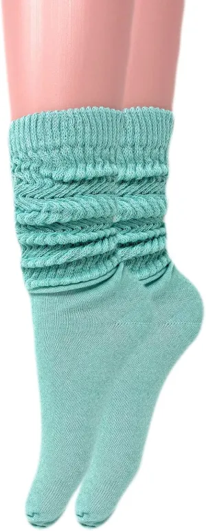 AWS/American Made Slouch Scrunch Lightweight Socks for Women Shoe Size 5 to 10