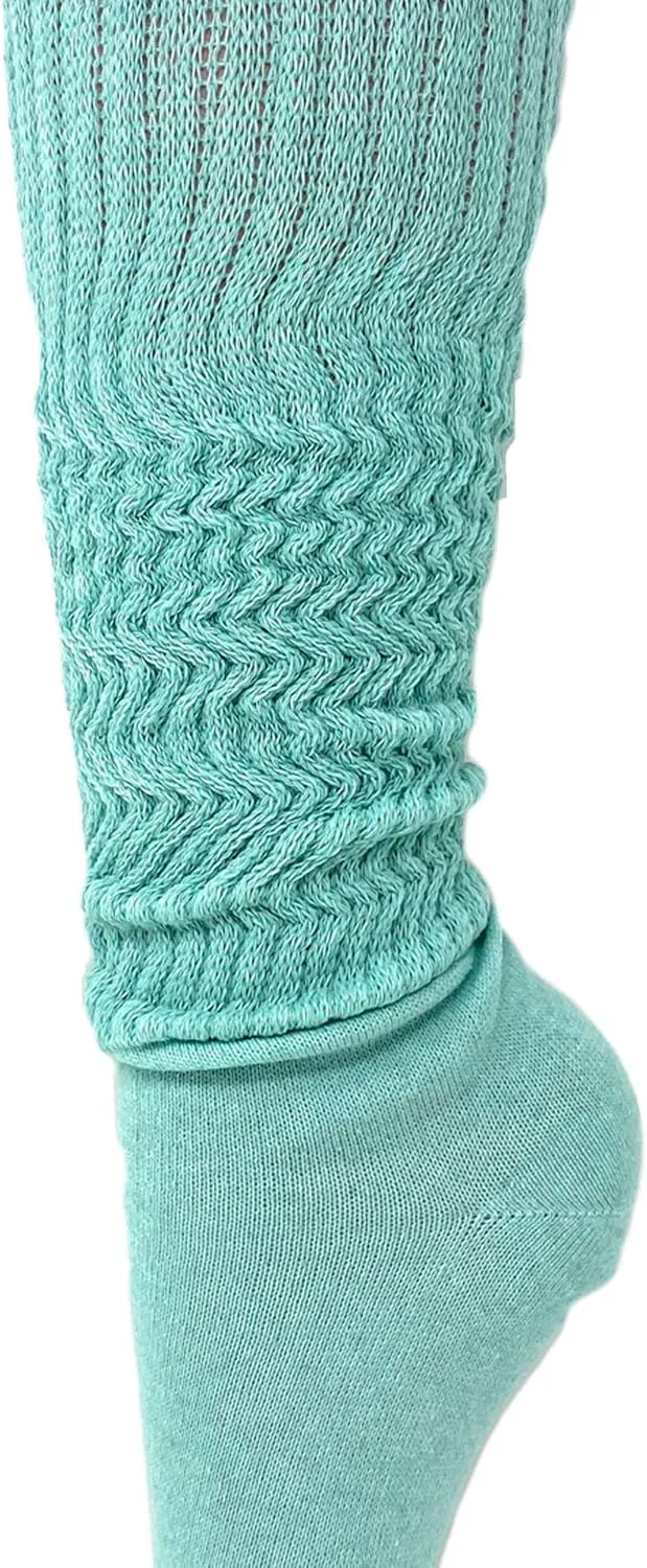 AWS/American Made Slouch Scrunch Lightweight Socks for Women Shoe Size 5 to 10