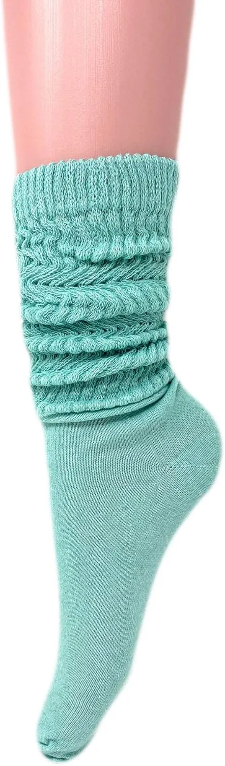 AWS/American Made Slouch Scrunch Lightweight Socks for Women Shoe Size 5 to 10