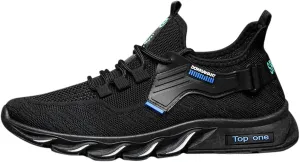 BORAMAX Men's Running Shoes Breathable Men's Tennis Shoes Lightweight Sneakers One Pedal Gym Casual Comfortable Shoes
