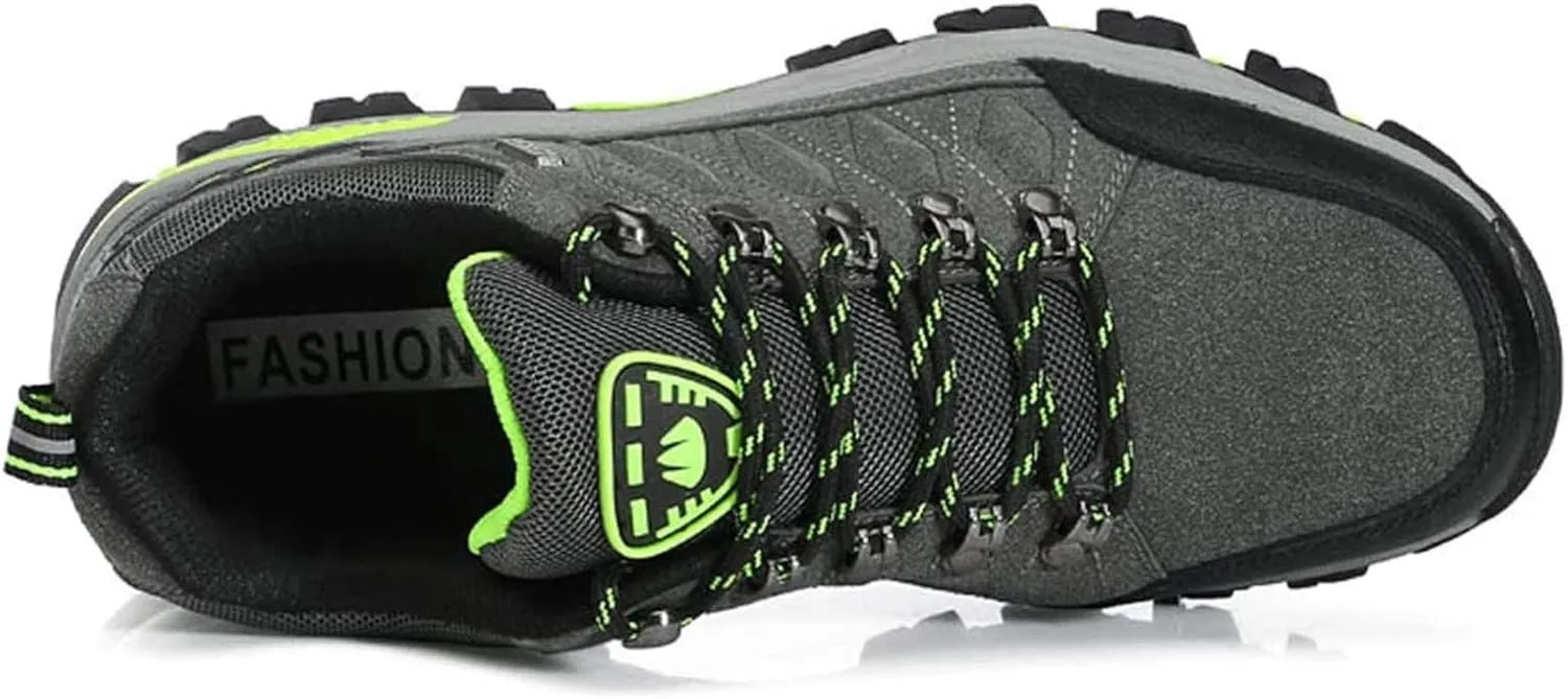 BORAMAX Men's Sneakers Outdoor Sports Climbing Hiking Shoes Waterproof Trekking Suede Non-Slip Running Shoes Mens Climbing Shoes