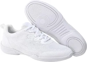 Cheer Shoes Boy White Dance Shoes Youth Cheerleading Sports Training Athletic Comfortable Shoes Breathable Girl  (White, 45)