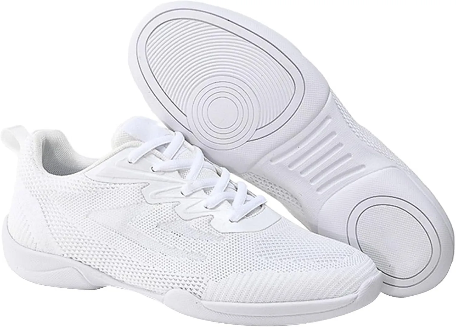 Cheer Shoes Boy White Dance Shoes Youth Cheerleading Sports Training Athletic Comfortable Shoes Breathable Girl  (White, 45)