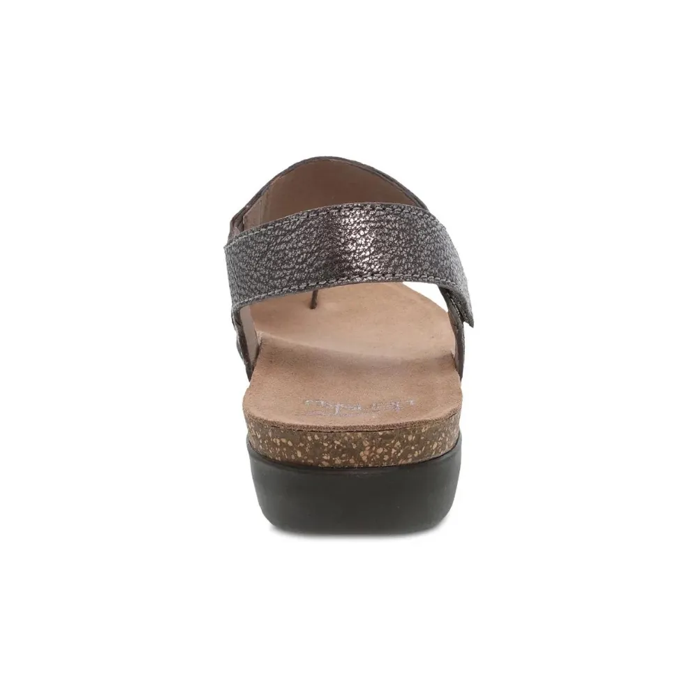 Dansko Reece Pewter Metallic Sandal (Women's)