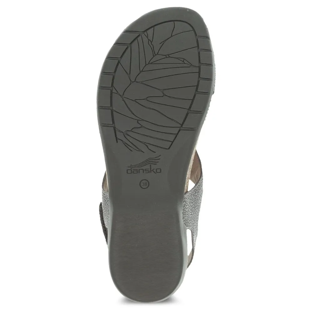 Dansko Reece Pewter Metallic Sandal (Women's)
