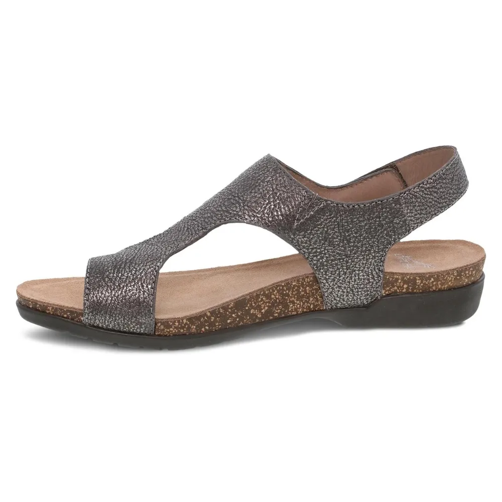 Dansko Reece Pewter Metallic Sandal (Women's)