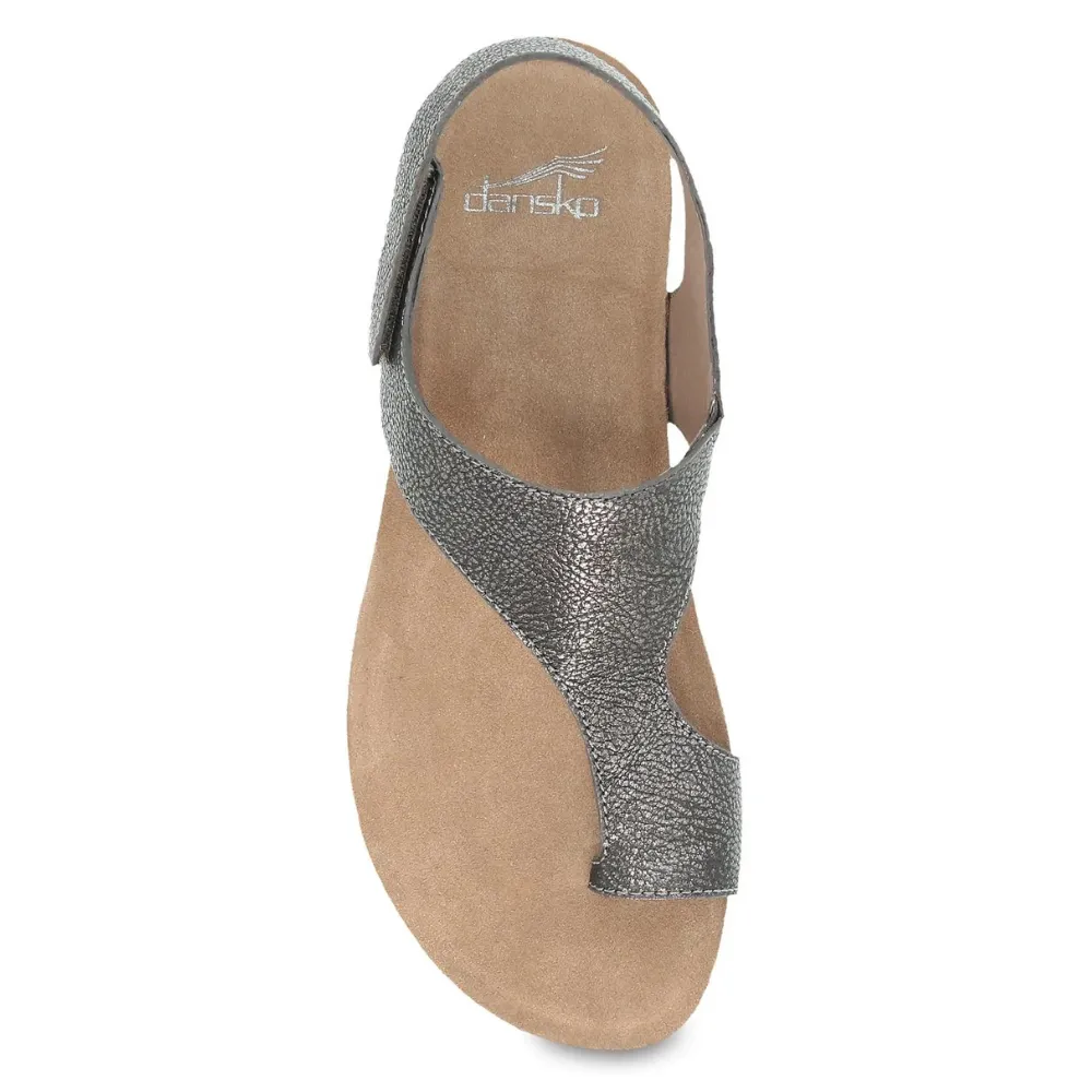 Dansko Reece Pewter Metallic Sandal (Women's)