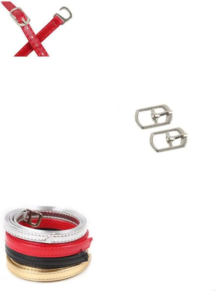 FZBNSRKO 2 Pairs Women Lady's Detachable Long High Heels Shoe Straps Loose Single Shoelace Accessories with Buckle