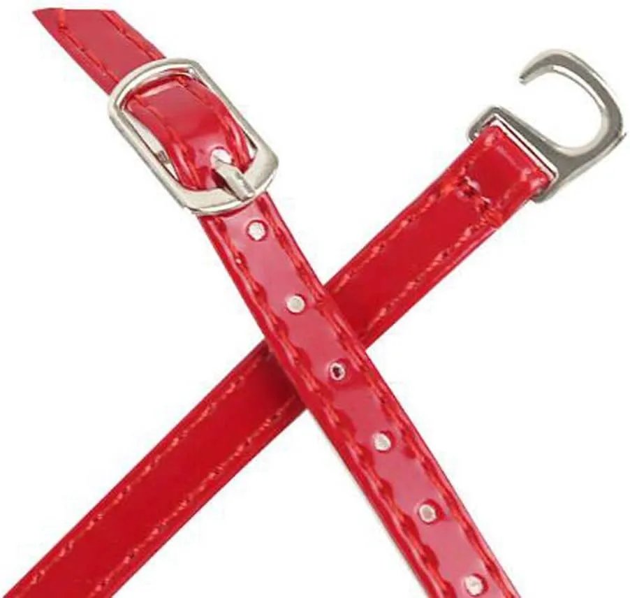 FZBNSRKO 2 Pairs Women Lady's Detachable Long High Heels Shoe Straps Loose Single Shoelace Accessories with Buckle
