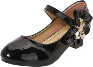 Girls High Heeled Shoes Children Leather Shoes Princess Dress Shoes Primary School Students Sandals for Girls Size 4