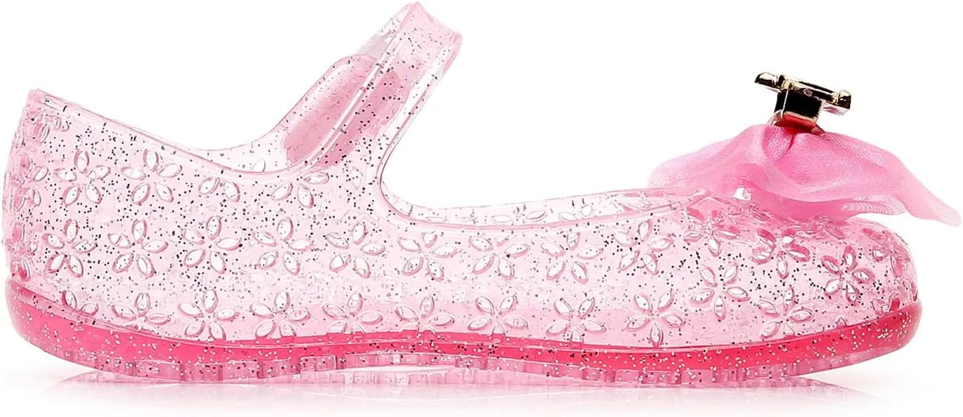 Sandals Shoe for Big Kid Summer Sandals Hollow Toe Jelly Baby Girl Soft Sole Children's Princess Performance Shoes