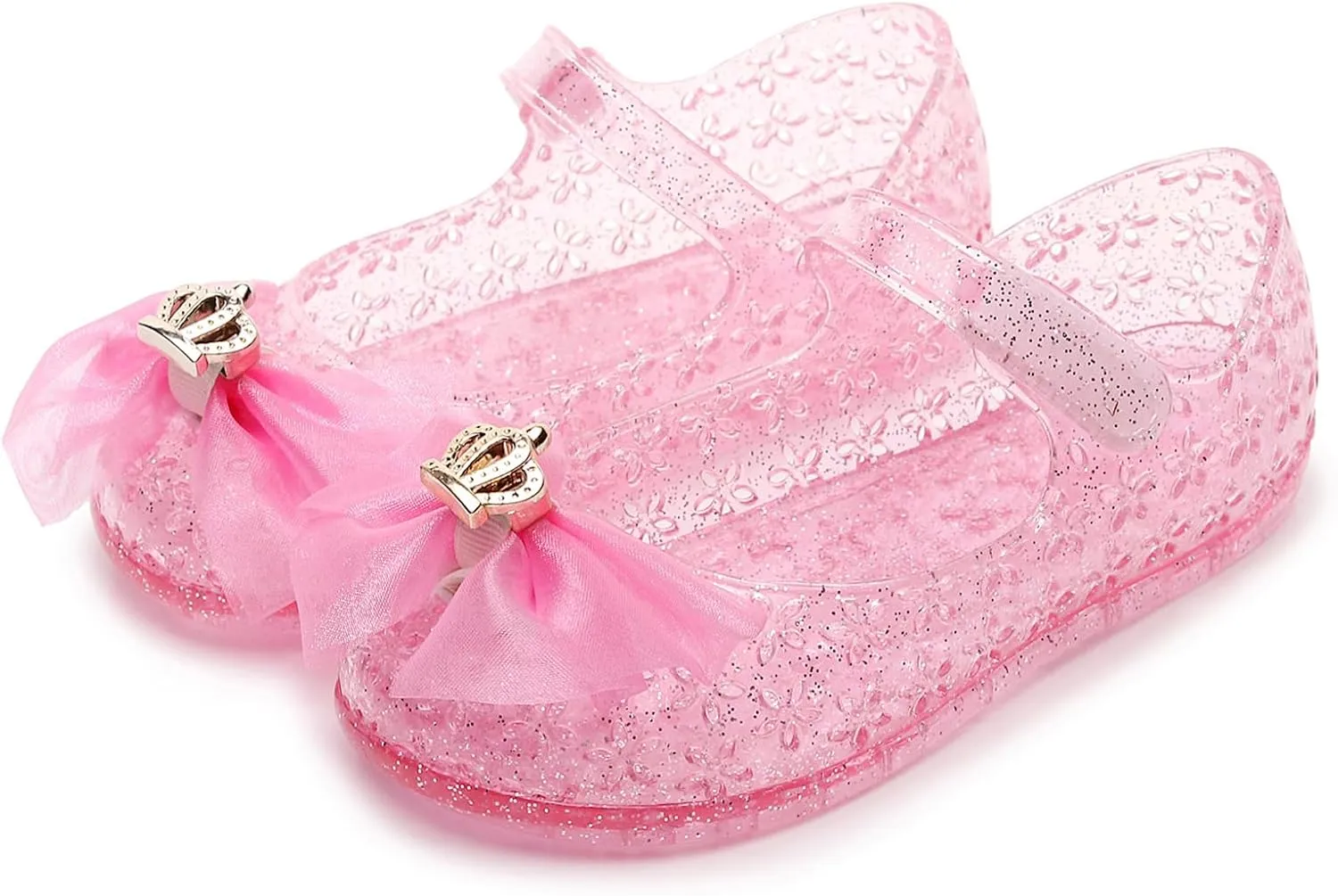 Sandals Shoe for Big Kid Summer Sandals Hollow Toe Jelly Baby Girl Soft Sole Children's Princess Performance Shoes