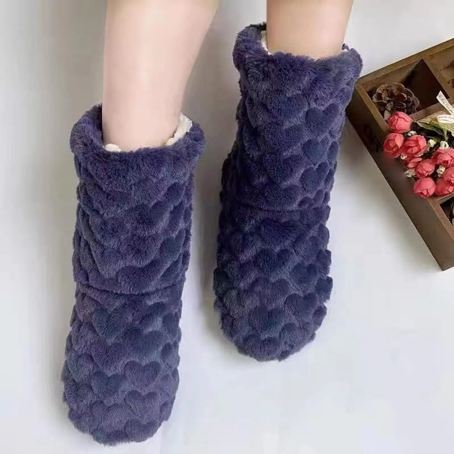 SBGMoSJ Winter Slippers for Women Indoor and Outdoor Warm Indoor Shoes Fuzzy Slipper Sandals Warm Slippers for Women Indoor Lightweight Christmas Pillow Covers 20x20 Gifts for Him 2023