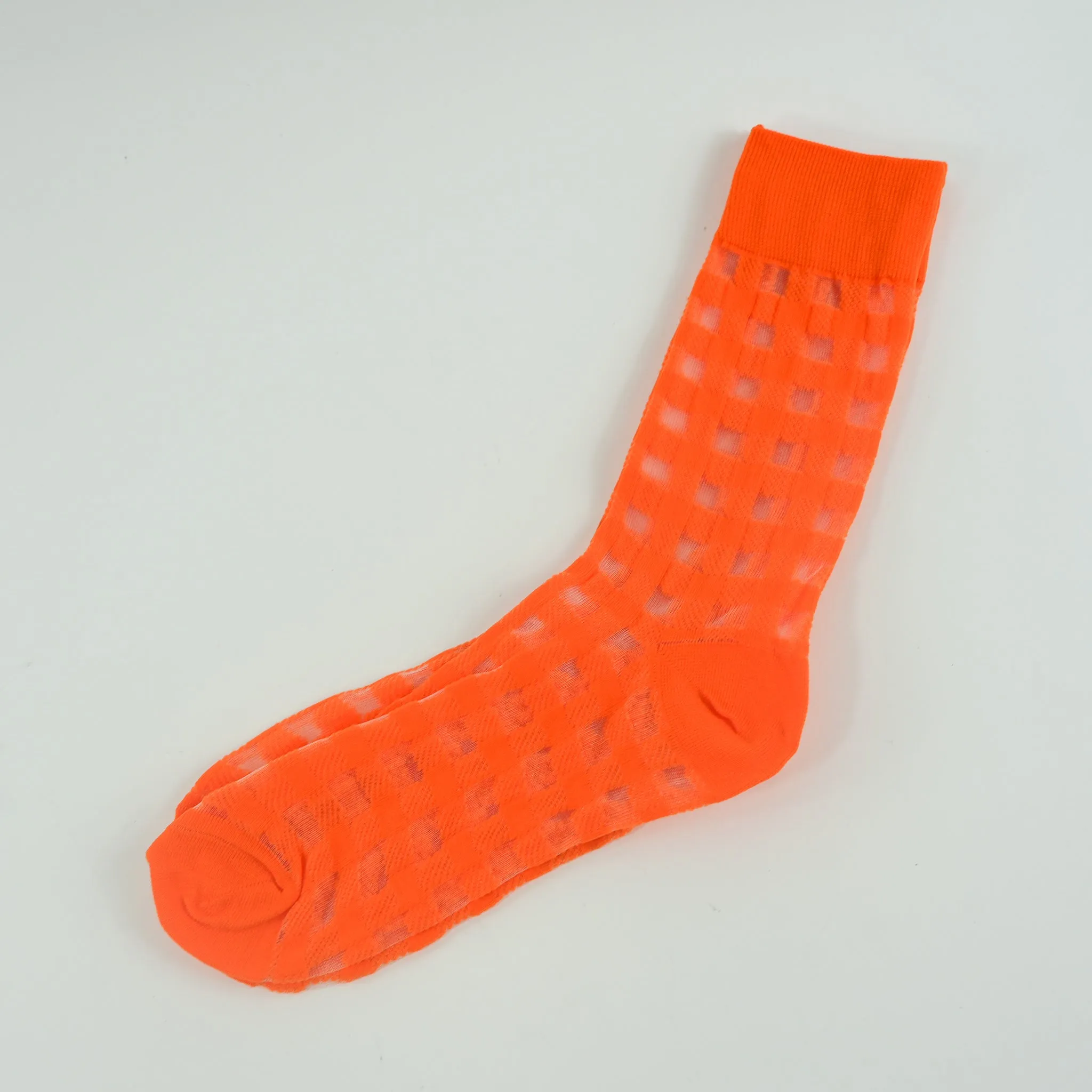 Sheer Grid Socks