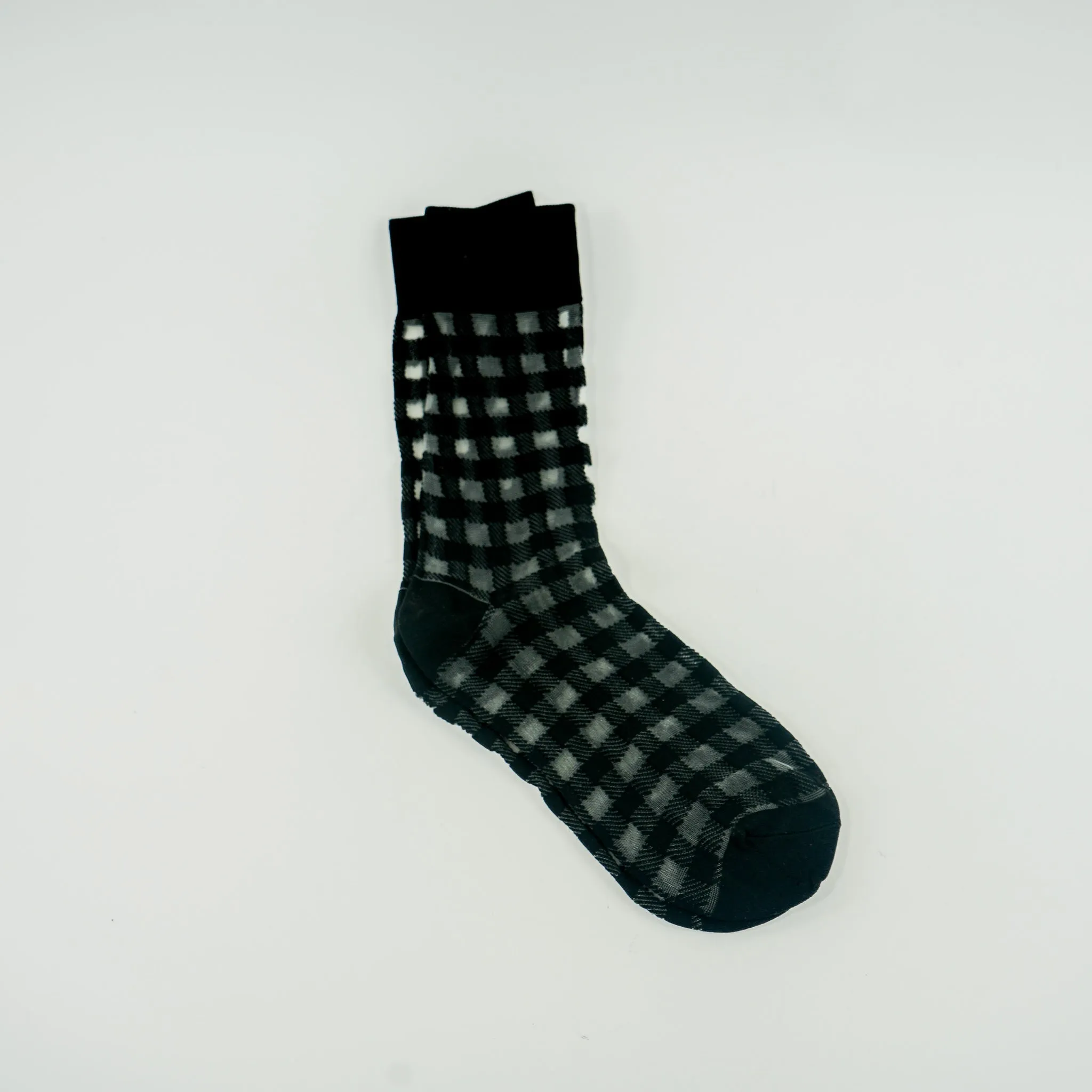 Sheer Grid Socks