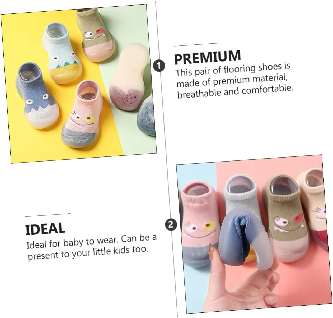 Socks Non Socks Babies Indoor Soft First Grip Socks Slipper Socks Shoe Socks -