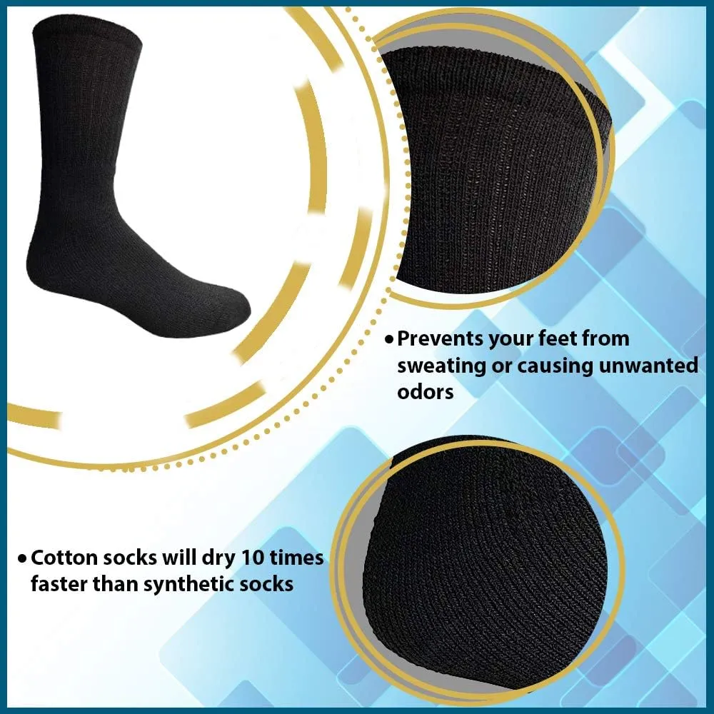 Yacht & Smith Mens Wholesale Bulk Cotton Socks, Athletic Sport Socks Shoe Size 10-13
