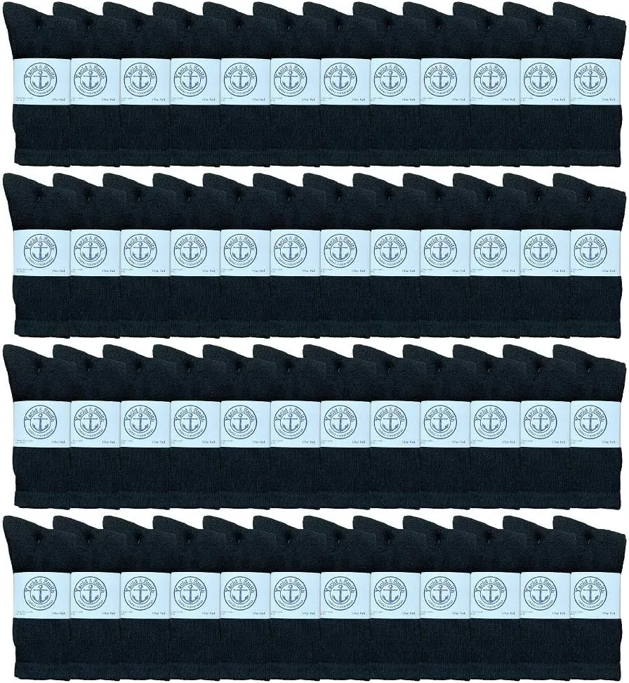 Yacht & Smith Mens Wholesale Bulk Cotton Socks, Athletic Sport Socks Shoe Size 10-13