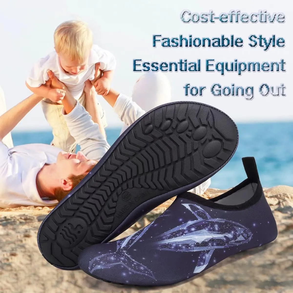 YALOX Water Shoes Women's Men's Outdoor Beach Swimming Aqua Socks Quick-Dry Barefoot Shoes Surfing Yoga Pool Exercise